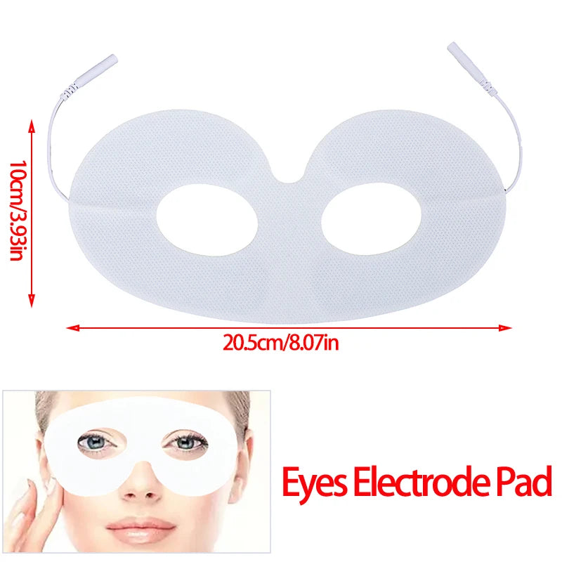 Eyes/Lips/Waist Electrode Pad Non Woven Fabric Replacement Electrode Patch Accessory for Pulse Massager Electrode Pad