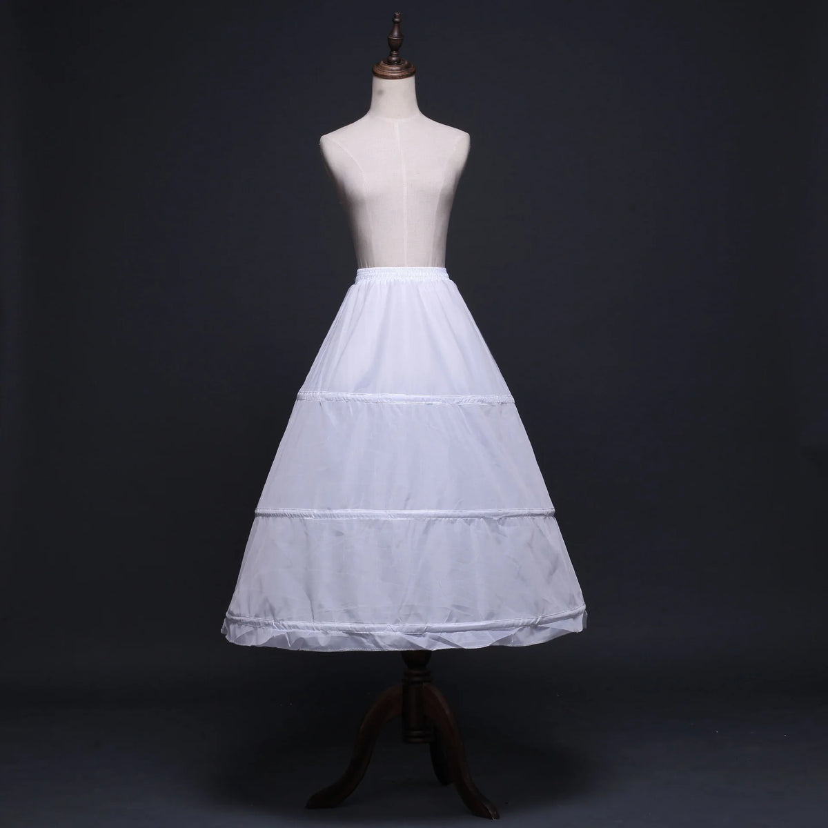 Plus Size High Quality 3-Hoop Bridal Petticoat White Wedding Slip Underskirt for Wedding Accessories Support Crinoline