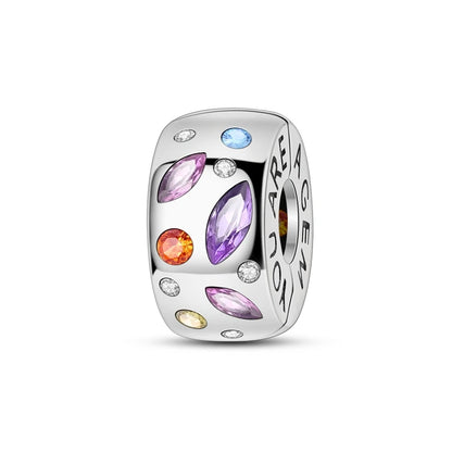 Original 925 Sterling Silver Clip Charm Inlaid Zircon Cat Butterfly Charm Silicone Spacer Beads For Women Bracelet DIY Jewelry