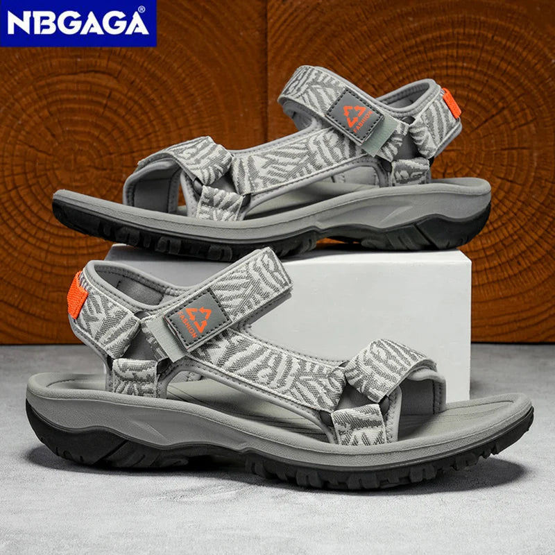 Classic Men's Hiking Sport Sandals Lightweight Leisure Beach Shoes Summer Open-Toe Breathable Travel Walking Sandials