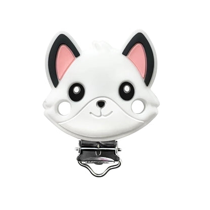 1/3/10pcs New Silicone Teether Cartoon  Squirrel Head Animal Food Grade DIY Baby Teething Teether Toy Accessories Ring