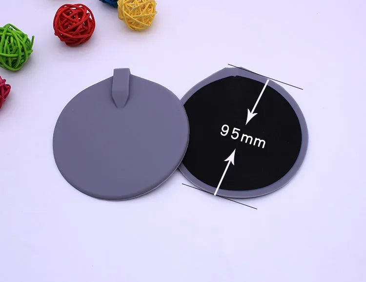 10Pcs 95mm/90*150mm Round Silicon Electrode Pads Circle Tens Carbon Electrodes/silicone Rubber Electrodes Pads for Tens Machine