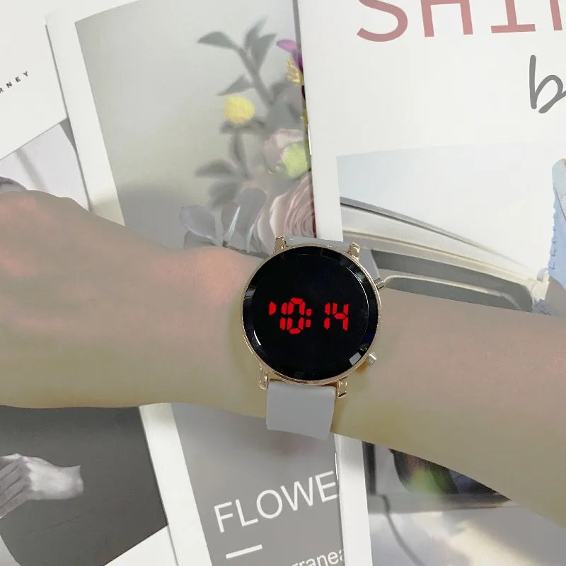 Simple Round LED Watch Fashion Digital Watches for Woman Casual Sport Men's Electronic Wristwatch Clock reloj digital mujer