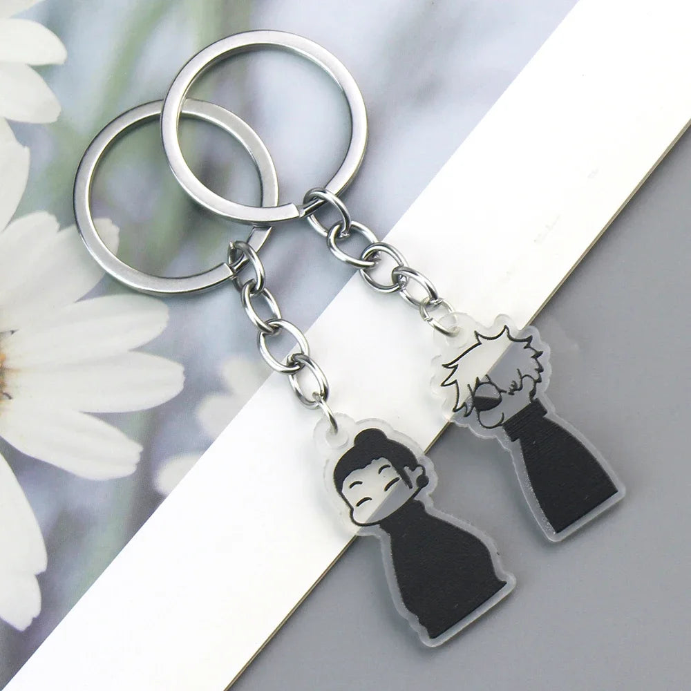 Anime Keychain Geto Suguru Satoru Gojo JJK Phone Charm Accessories Pendant Keyring Bag Jewelry Gift