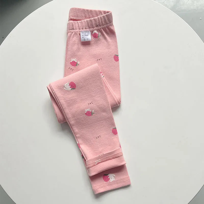Girls Legging Autumn Winter Pants For Kids Thick Cotton Elastic Children Pants Versatile Slim Toddler Tights Baby Teen Clothing