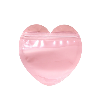 10pcs/lot Heart shaped Jewelry Self Sealing Bag Jewelry Pouch with Clear Display Window Jewelry Packaging Gift Storage Bag