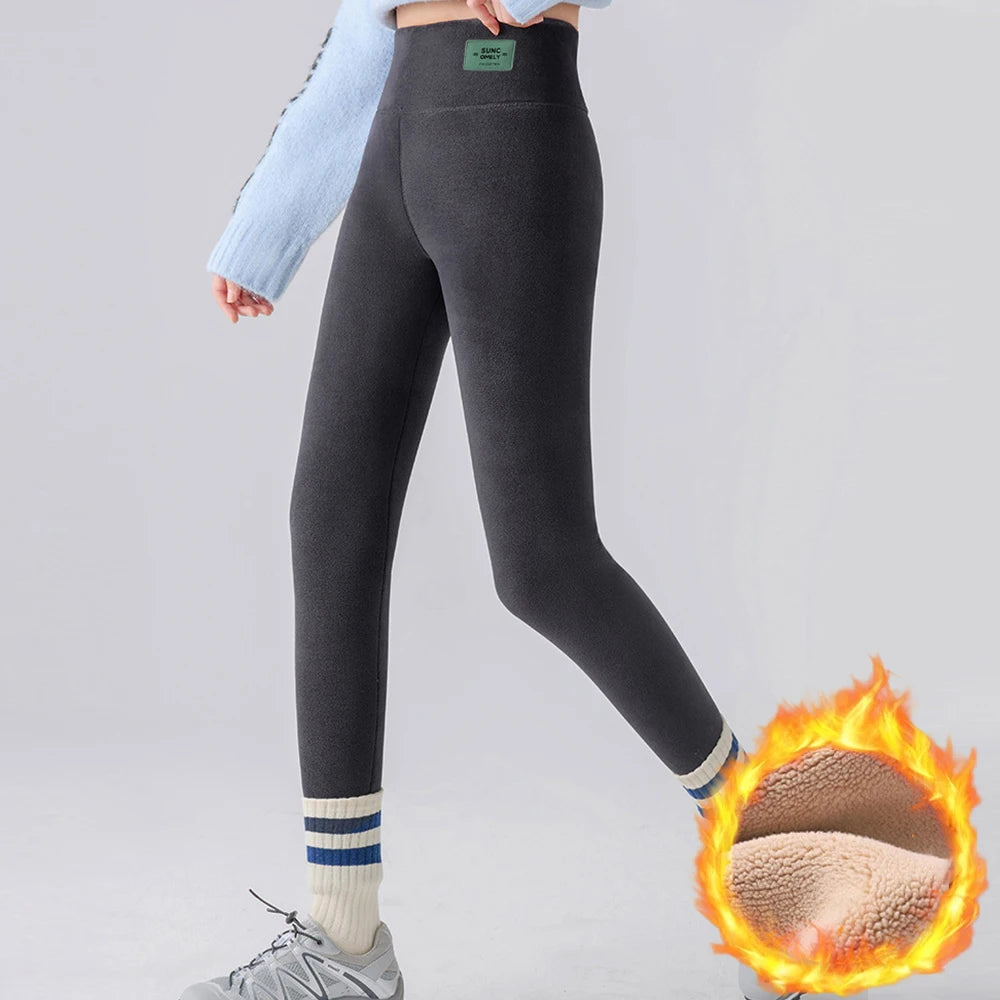 Women's High-Waisted Plush-Lined Leggings