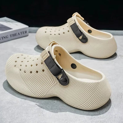 Summer Mens Sandals Outdoor Fashion Slippers Breathable Lightweight Man Beach Sandals Thick Sole Non Slip Casual Garden Shoes