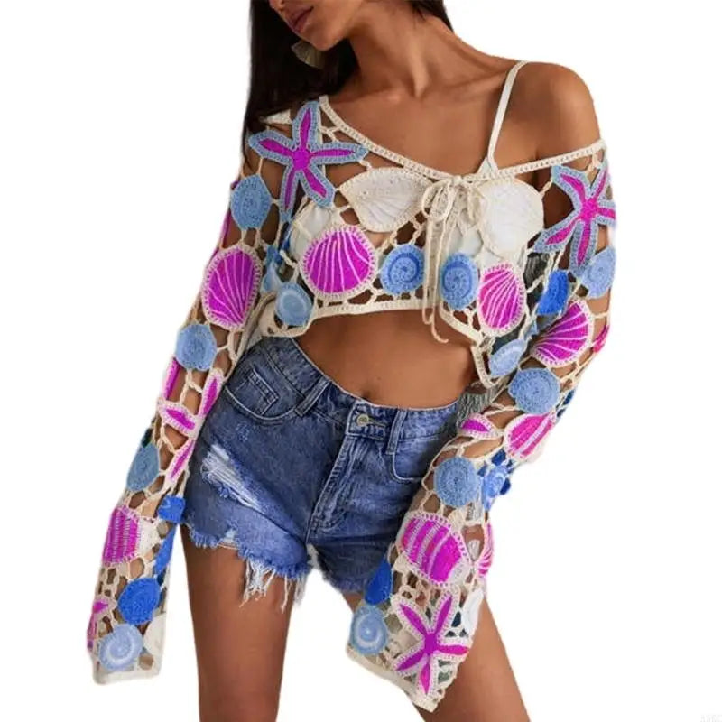 Original Hand Produced Warm Weather Top Ventilated Long Sleeve Relaxed Set