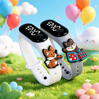 New Cartoon Doll Kids LED Bracelet Watch, Touch Electronic Watch, Wholesale Student Gifts