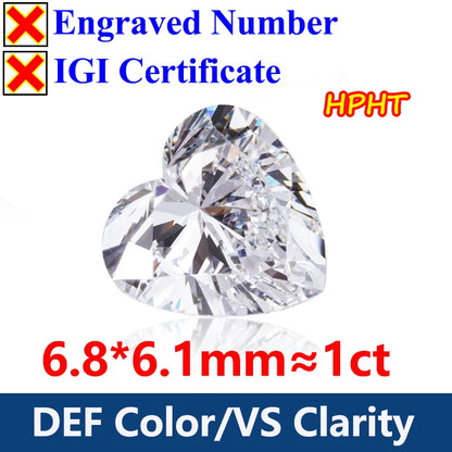 GH Color Oval HPHT Lab Grown Diamond No IGI Certificate 3EX DEF Color VS Clarity Pear CVD Lab Grown Diamond Gems