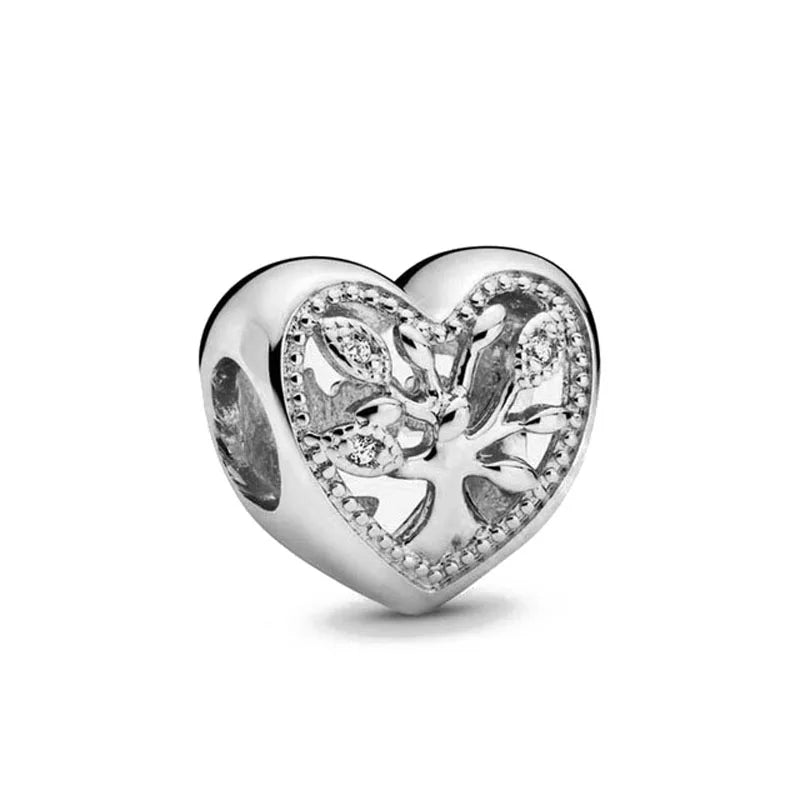 New Heart-Shaped, Charm Bead, Pig, Headphone ,Pendant Suitable For Bracelet Original DIY Exquisite jewelryaccessories 925 silver