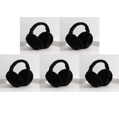 1/4/5pcs Soft Plush Ear Warmer Winter Warm for Women Men Fashion Solid Color Earflap Outdoor Cold Protection EarMuffs Ear Cover