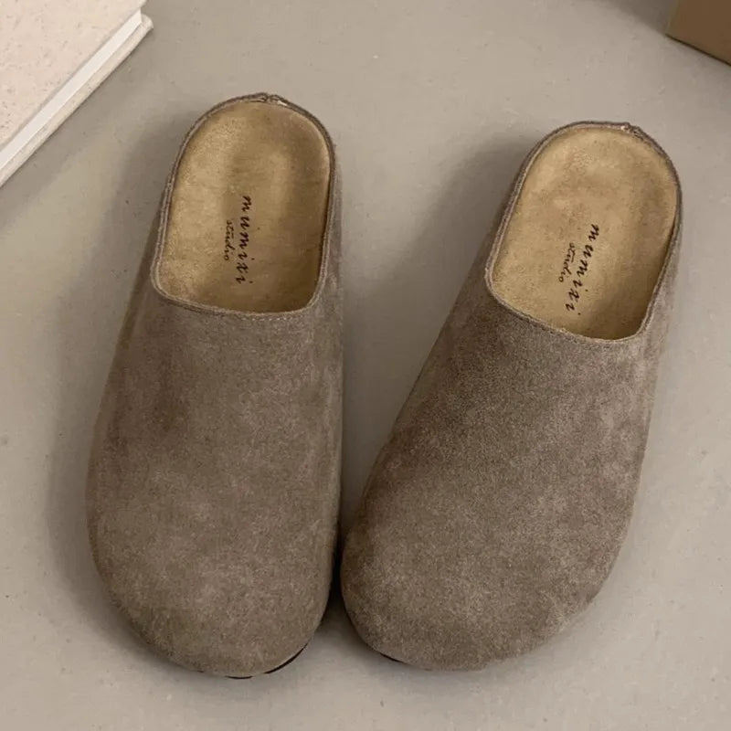 Women's Round-Toe Flat Mules