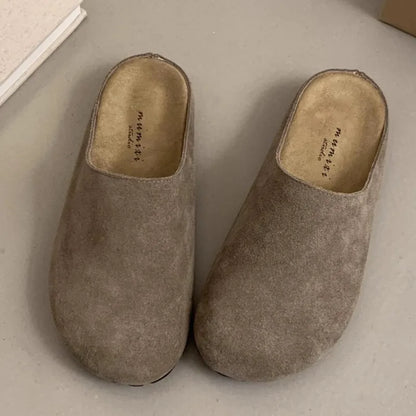 Women's Round-Toe Flat Mules