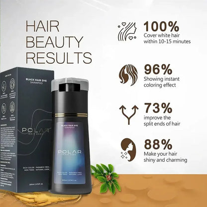 Nourishing Gray Cover Hair Shampoo Kit – Semi-Permanent Natural Color, Supports Healthy and Vibrant Look with Gentle Care