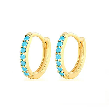 2Pcs Rainbow Little Huggies Stainless Steel Hoop Earrings Girl Tiny Rings Cartilage Small Helix Piercing Tragus Circle Men Hoops
