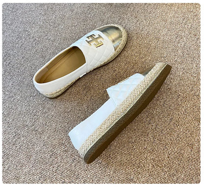 New Fashion Women Slip-on Loafers Girl Flat Leather Casual Shoes Street Round Toe Boat Shoes