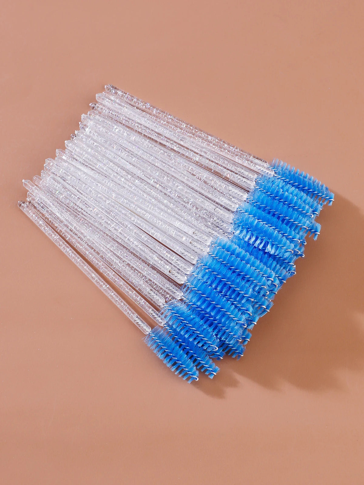 50pcs Disposable Eyelash Brushes Extension Crystal Eyebrow Brush Mascara Wand Eye Lashes Cosmetic Tool Set Makeup Beauty