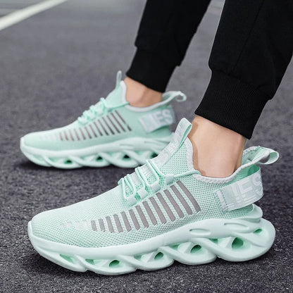 MAEDEF Men Shoes Comfortable Casual Sneakers Breathable Platform Running Shoes Man Mesh Tenis Sport Shoes Waling Tenis Masculino