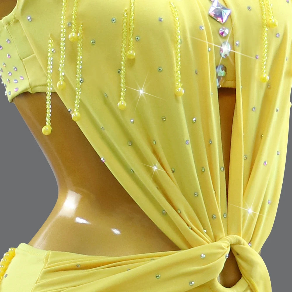 Latin Dance Dress Women's Party Costume 2026 Carnival Clothing Competition Ballroom Dancewear Line Suit Performance Stage Outfit