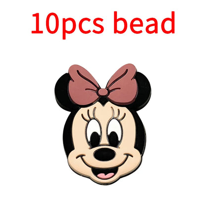 10pcs Silicone Cartoon Bead Baby Pacifier Bead Pacifier Chain Accessories Ornaments