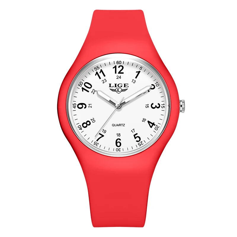 2026 LIGE Simple Mens Watches For Women Fashion Casual Quartz Wristwatches Waterproof Luminous Silicone Watch Ladies Gifts Reloj
