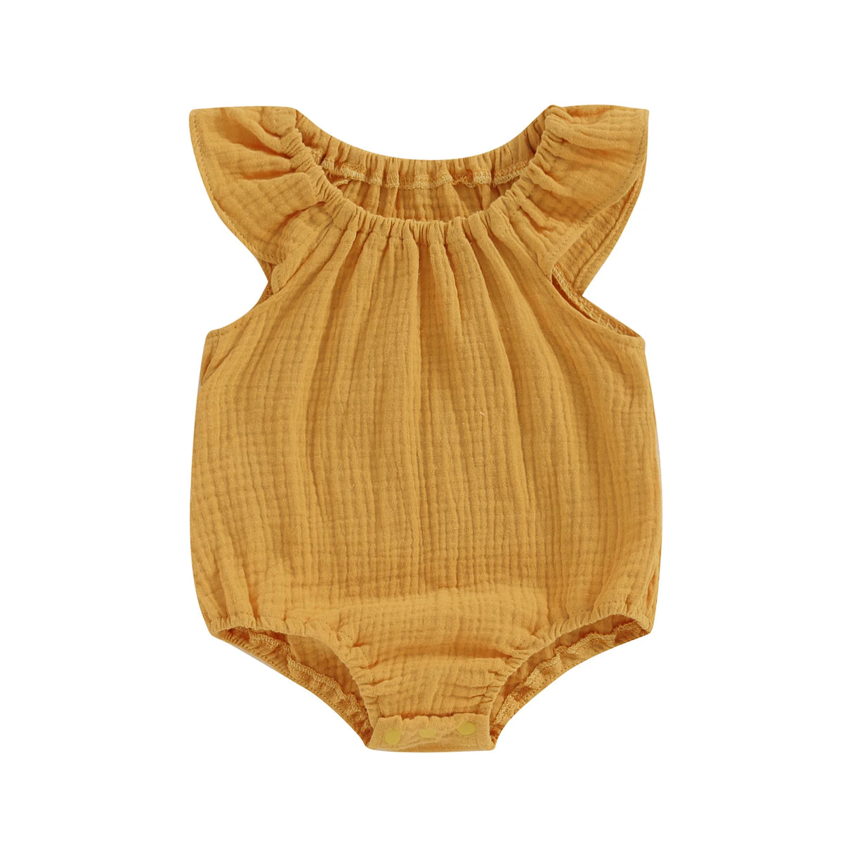 Citgeett Summer Infant Baby Girls Bodysuit Sleeveless Off Shoulder Solid Casual Daily Jumpsuit Clothes