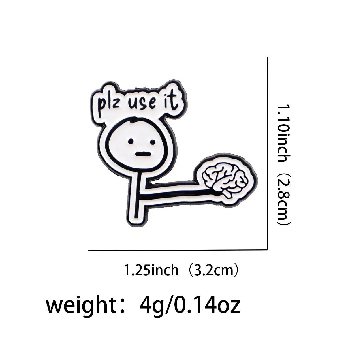 Funny Quotations plz use it Enamel Pin Flower Badges Lapel Pins for Clothes Backpacks Raccon Brooch Jewelry Gifts for Friends