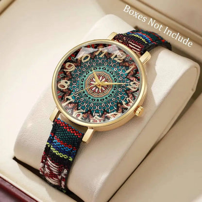 Vintage Leather Strap Women Watches Arabic Dial Quartz Watch for Ladies Clock Reloj Mujer（Without Box）