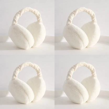 1/4/5pcs Soft Plush Ear Warmer Winter Warm for Women Men Fashion Solid Color Earflap Outdoor Cold Protection EarMuffs Ear Cover
