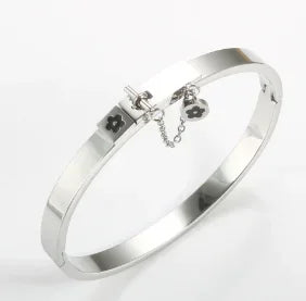 Stainless Steel With Zirconia Bracelet Bangle Simple Jewelry