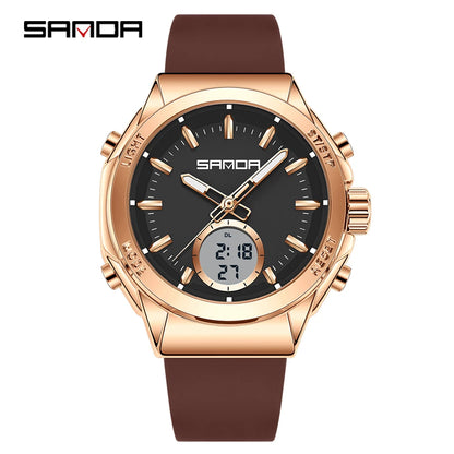 SANDA 9103 Women Watch Silicone Quartz Electronic Wrist Watches for Women Sport Clock Girls Gift Ladies Watches Top Brand