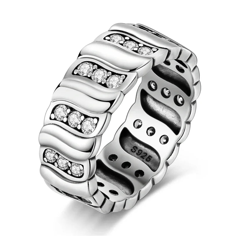 Fashion Rings for Women Stars and Moon Sunflower Pink Heart Zircon Luxury Wide Rings Fashion Engagement Wedding Jewelry Gift