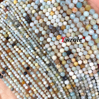 Natural Red Garnet Stone Beads 2 3 4mm Faceted Loose Round Gemstone For Jewelry Making DIY Bracelet Earrings Accessories 15''