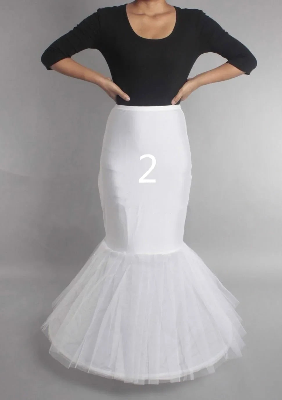 High Quality 6 Hoops Wedding Petticoat Crinoline Slip Bridal Underskirt Puffy In Stock Customized