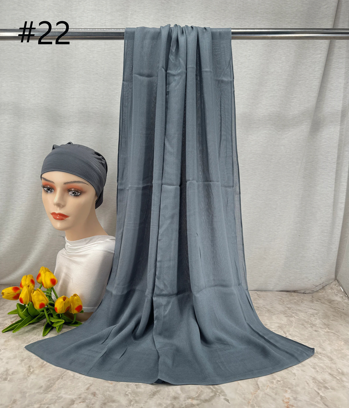 110colors Modal Hijab with Modal Undercap Set Basic Stretchy Pullover Headscarf Thin Breathable Sunscreen Head Wrap Hijabs Scarf