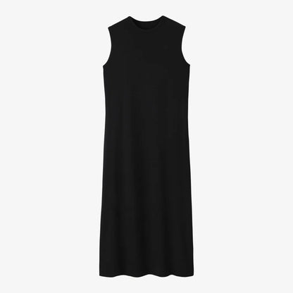 AS SS26  summer woman clothes cardigan + maxi dress set nature fiber ribbing fabric super comfortable clothing
