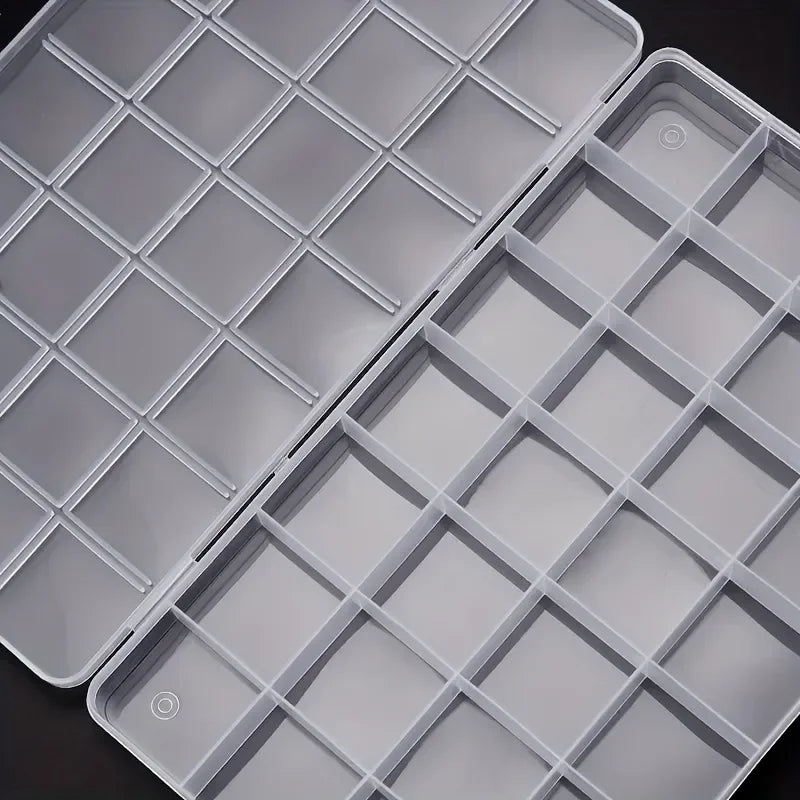 1Pc Multifunctional Clear Plastic Organizer Box with Grids Container Craft Storage for Beads Organizer Art DIY Jewelry