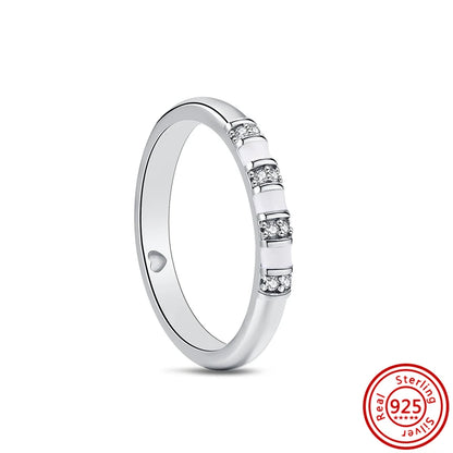 New 925 Sterling Silver Shiny Classic Square Crown Heart-shaped Ring Exquisite Luxury Charm Jewelry Holiday Surprise Gifts