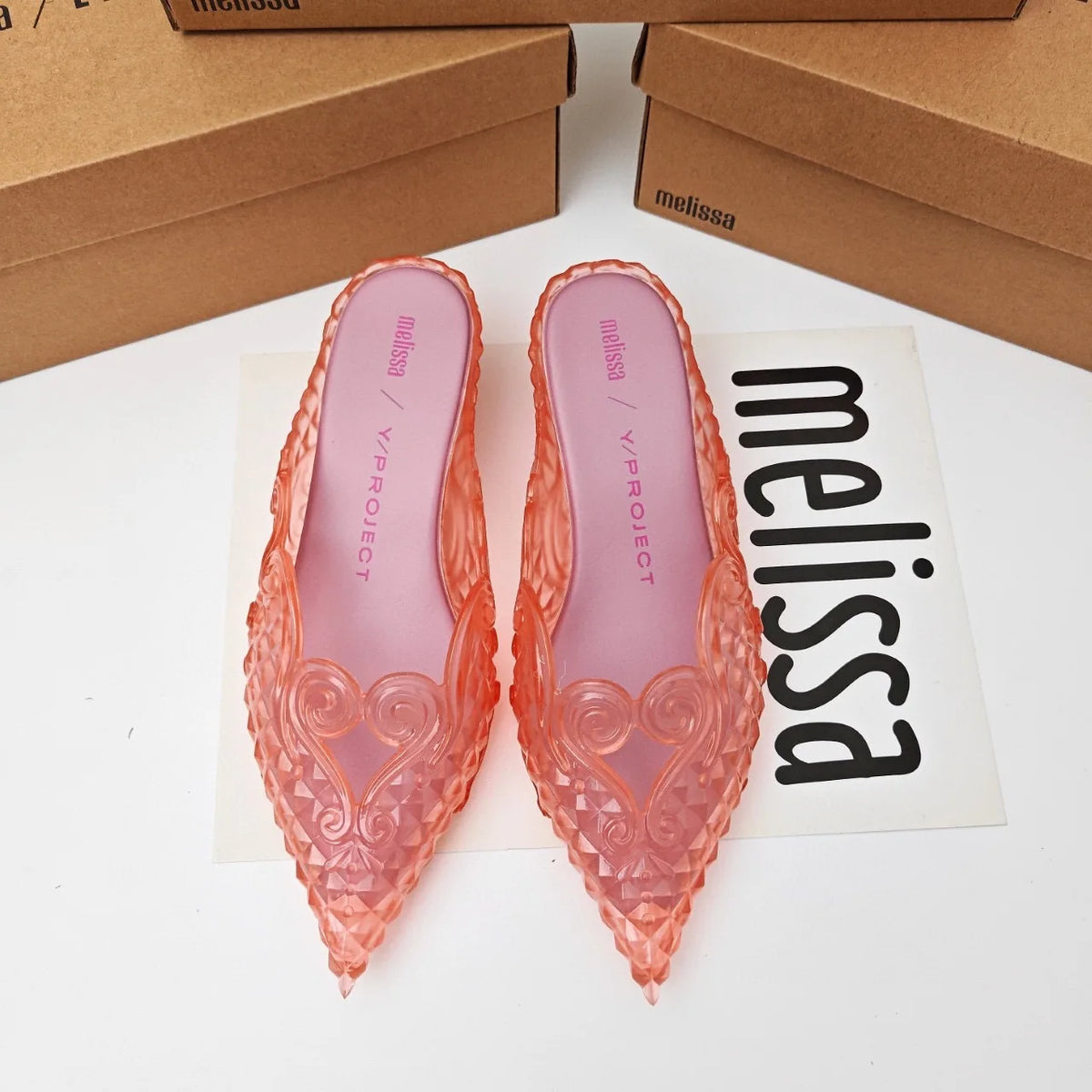 Women's Pointed-Toe Flat Mules in Decorative Styles
