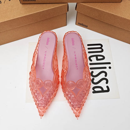 Women's Pointed-Toe Flat Mules in Decorative Styles