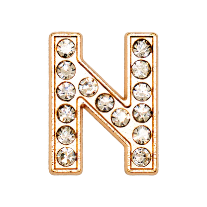 1pcs Metal Gold Luxury Letters Shoe Charms for Clog Alphabet Shoes Decorations Pins for Women Girl Sandal DIY Party Favor Gifts