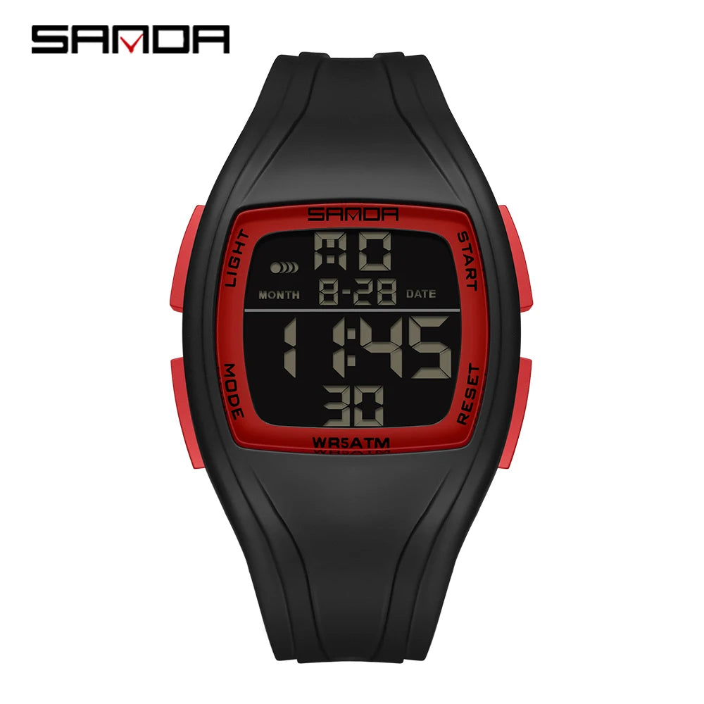 SANDA Sport Watch for Woman Waterproof Luminous Date Ladies Electronic Watches Digital Display Women's Wrisywatches Female Reloj