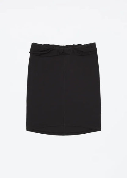 Tank Low-Waist Fold-Over Twist-Knot Bodycon Skirt, Stretchy Knit Mid-Length Skirt, Sexy Straight Mid-Length Skirt, Cuffed Waist Twist-Knot Mid-Length Skirt, Low-Waist Straight Skirt, Casual Sexy Skirt