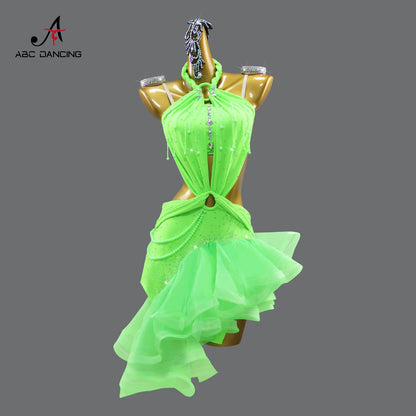 Latin Dance Dress Women's Party Costume 2026 Carnival Clothing Competition Ballroom Dancewear Line Suit Performance Stage Outfit
