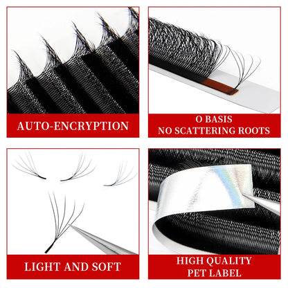 JB Jeyelabeau W Shape Eyelashes Extensions YY Shaped Eyelash Extension 3D 4D 5D 6D 8D Premade Fans Auto Flowering Russian Lashes