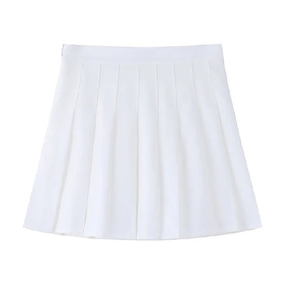1pcs Spring Summer Womens Mini Skirts Girls Pleated Skirts Lady High Waist Cute Pink Skirt Student Short Skirt JK Uniform Skirts
