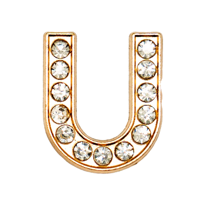 1pcs Metal Gold Luxury Letters Shoe Charms for Clog Alphabet Shoes Decorations Pins for Women Girl Sandal DIY Party Favor Gifts