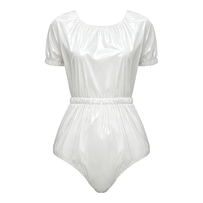 Womens Mens Leak-proof Diaper Cover Jumpsuit Elastic Waist Tear-away Bodysuit Waterproof Nursing Special Needs Reusable Diaper